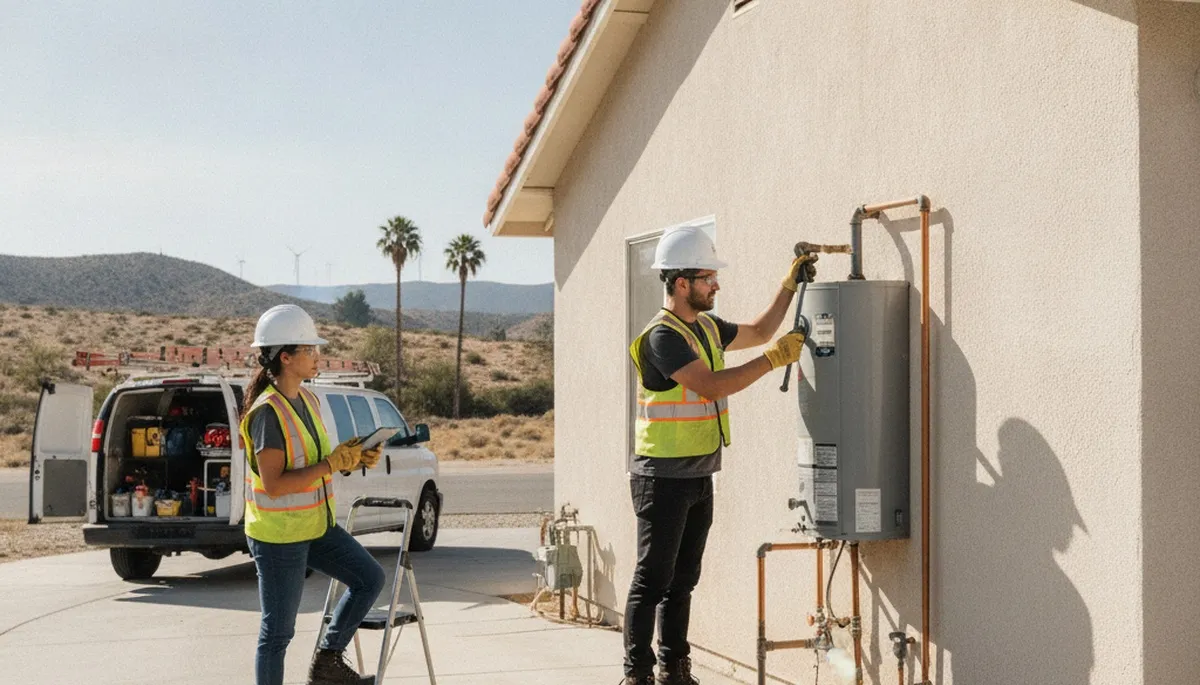 Palm Springs, CA plumbing repair service truck for residential and commercial leaks