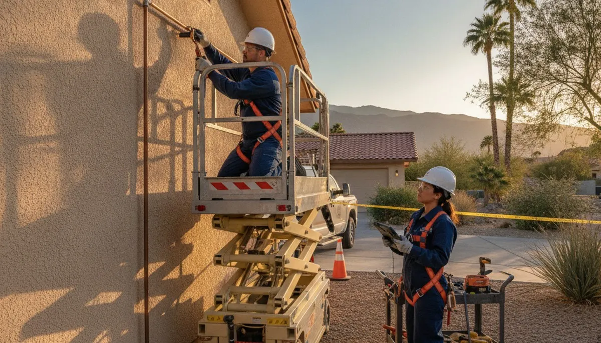 Palm Springs, CA plumbing repair service truck for residential and commercial repairs
